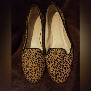 ZARA WOMAN - Calf Skin Flats - Leopard Print - Size 8